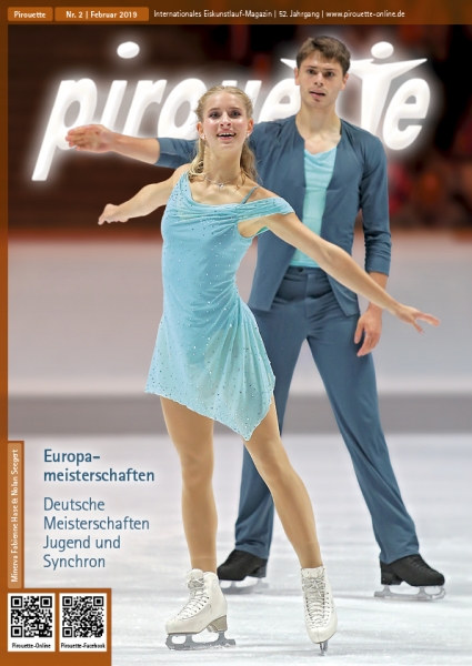 Pirouette Magazin für Eiskunstlauf Februar 2019 - Minerva Fabienne Hase + Nolan Seegert