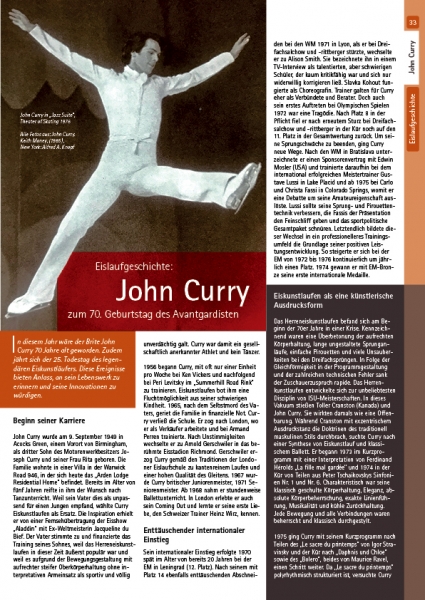 Pirouette Magazin November 2019 - Eislaufgeschichte - John Curry