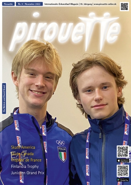 Pirouette - Eiskunstlaufmagazin November 2022 - Ilia Malinin (r) und Daniel Grassl