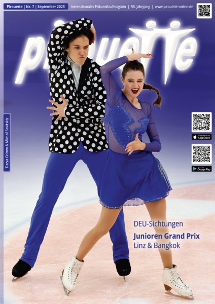 Pirouette - Eiskunstlaufmagazin September 2023 - Pirouette Magazine for Figureskating September 2023 - Darya Grimm and Michail Savitskiy